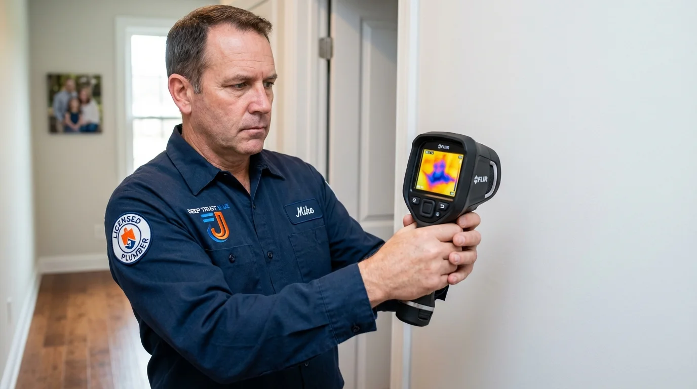 Thermal imaging leak detection by Johns Plumbing LLC in Coxsackie